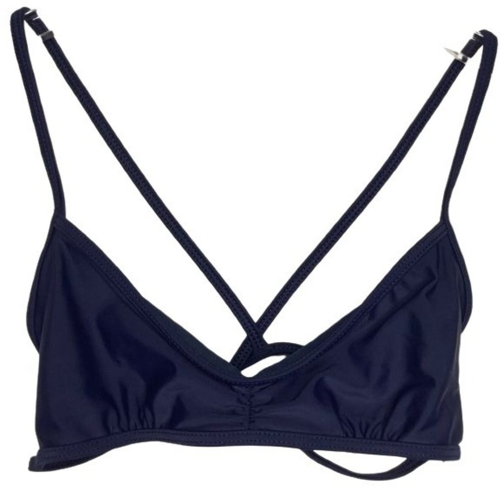 FULL TILT navy multi strap bralette bikini top size xtra small